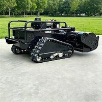 Tondeuse robot professionnelle industrielle à chenilles diesel, télécommandée, sans fil, avec moteur CE EPA Euro 5