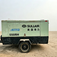 Compresseur d'air à vis diesel mobile portable Sullair d'occasion, 550 CFM, 250 psi, 550 RH, en bon état