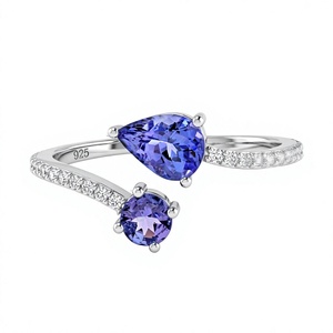แหวนแทนซาไนต์และเพชรเงินแท้ 925 - Product Image 1