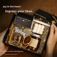 Boîte cadeau de vacances, bougie aromathérapeutique sans flamme, bougie créative, cadeau d'anniversaire, ornement parfumé, cadeau de confession