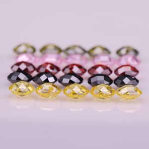 เครื่องประดับเพชรสังเคราะห์สุดหรูทรงกลมตัดได้หลายสี3-10มม. เพชรเซอร์โคเนียทรงลูกบาศก์อัญมณีหลวม - Product Image 2