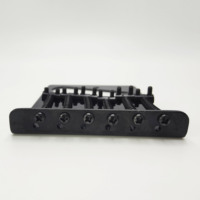 Pont de guitare électrique TL 6 cordes avec plaque de tension et 6 chevilles d'accordage Or Argent Noir Accessoire de guitare Pièces de guitare