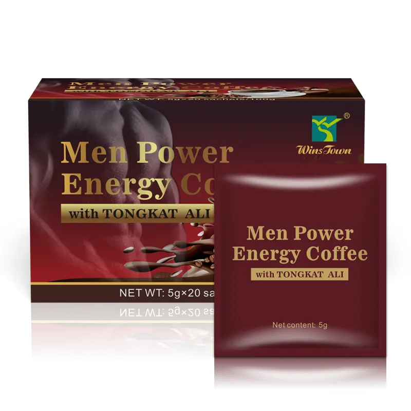 Man Power Biologische Energie Koffie Private Label Kruiden Instant Black Maca Koffie Voor Mannen