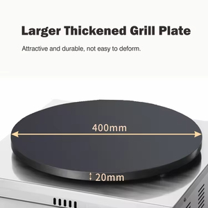 Crêpière Électrique Professionnelle et Domestique Grande Taille Antiadhésive avec <span class=keywords><strong>Plaque</strong></span> en <span class=keywords><strong>Fonte</strong></span> et Corps en Acier Inoxydable - Product Image 5