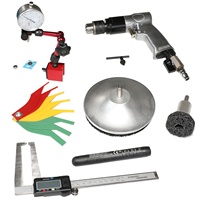 Outil de rectification, décapage de peinture, élimination de la rouille, ponçage, polissage, nettoyage et ébavurage pour disques de frein HTL avec jauge micrométrique