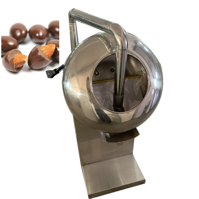 Nuts Sugar Coating Machine Small Chocolate Peanut Almond Candy Coating Machine