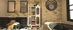 Vendita all'ingrosso di fabbrica semplice moderno Rack portaoggetti per armadietti cremagliera in ferro scolapiatti con vendita calda in fabbrica armadietto per Spa - Product Image 3