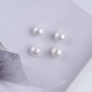 Perlas Naturales de Agua Dulce al por Mayor, 10-11 mm, Fuerte Brillo, Perlas de Pan, Medias Perforaciones, Partículas para DIY, Anillos, Aretes, Colores Blanco y Rosa - Product Image 5