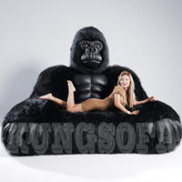 Ensemble de canapé king Kong gorille de taille personnalisée canapé de salon meuble gonflable pratique canapé pliant pour le salon
