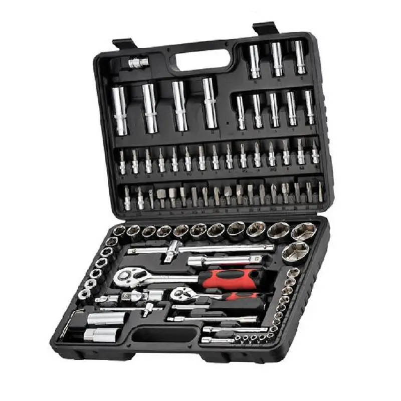 Professionele 94 Pcs 1/4 ''Dr En 1/2'' Dr Socket Ratel Tool Set