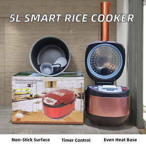 Trong Kho 5L Tự Động Thông Minh Cảm Ứng Kỹ Thuật Số LCD Nồi Cơm Điện Nhà Không Dính Đa-Nồi Đo Cup Mái Chèo Phụ Kiện - Product Image 2