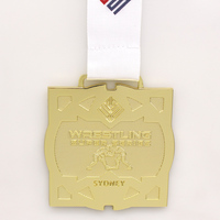 Medalla Deportiva de Metal Personalizada al por Mayor con Técnica de Fundición e Impresión UV para Premios Islámicos y Eventos de Jiu Jitsu