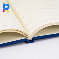 Carnet de notes/journal en lin personnalisé haut de gamme avec reliure cousue, gaufrage à chaud doré, livraison rapide, logo personnalisé