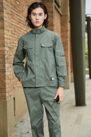 Vêtements de travail résistants aux déchirures, durables, chemise de travail à col, veste, pantalon, uniforme, fabricant, logo personnalisé avec échantillon