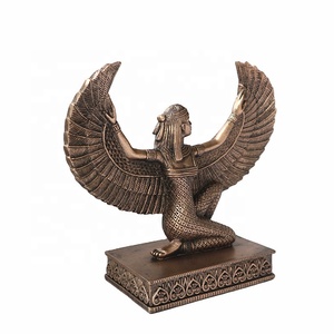 Estatua de la diosa Isis alada egipcia de resina, medicina mágica y escultura de la fertilización en bronce fundido en frío prémium, artículos religiosos - Product Image 2