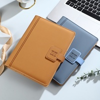 Carnet A5 en PU et lin à feuilles mobiles, couverture détachable, rechargeable, idéal pour le bureau, utilisation professionnelle, logo personnalisable