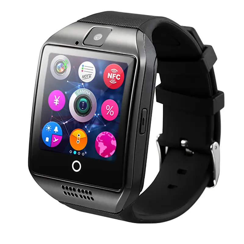 Q18 पूर्ण HD घुमावदार स्क्रीन फिटनेस गतिविधि ट्रैकिंग smartwatch खेल pedometer कस्टम स्मार्ट घड़ी