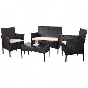 Petits ensembles <span class=keywords><strong>de</strong></span> meubles <span class=keywords><strong>de</strong></span> <span class=keywords><strong>salon</strong></span> d'extérieur en rotin, table et chaise <span class=keywords><strong>de</strong></span> salle à manger extérieure - Product Image 5