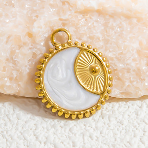 SUMMLY Accessori per Gioielli Fai-da-Te in Acciaio Inossidabile Placcato Oro 18K con Perle, Ciondoli per Collane da Donna - Product Image 3