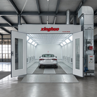 Cabine de peinture professionnelle économique à chauffage diesel 43 kW 80 ° Cabines de peinture automobiles haute performance C Baking Car Spray Booths