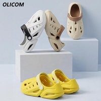 OLICOM Sabots personnalisés avec logo pour enfants, chaussures aquatiques à enfiler pour garçons et filles, sandales de plage unisexes pour enfants, sandales de jardin, été, intérieur, extérieur