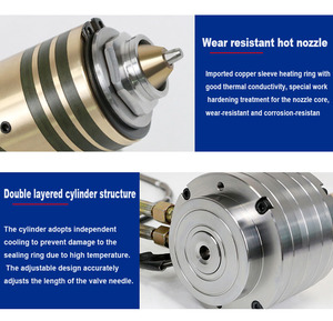 Khuôn phun vật liệu thép Van cổng van đơn Van vòi phun nóng - Product Image 5