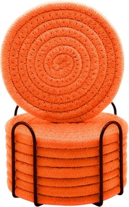 Wood Drink Coasters with Holder Traditional Chinese Design Absorbent Non-Toxic for Party Use <b>Plate</b> Dish Home <b>Decor</b> - Product Image 2