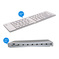 Sans fil ergonomique Ultra mince Portable russe sans fil pliable BT clavier pour Smartphone