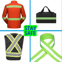 Bande réfléchissante pour couture 20 mm, bande réfléchissante pour accessoires de sac d'école et vêtements de sécurité pour enfants