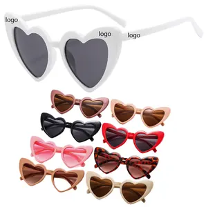 Óculos de sol infantil com proteção uv, óculos adoráveis para festa, uso em piscina, lembrancinhas, praia, coração, óculos de sol para meninos e meninas