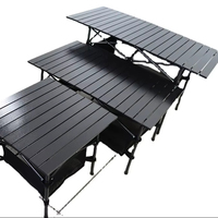 Table pliante de camping YILU IGT, table de pique-nique portable, table de barbecue pliante, cuisine mobile, table en aluminium extensible