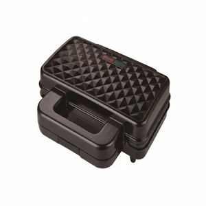 2021 Meilleure vente noir automatique 3-en-1 plaque détachable petit déjeuner Sandwich Maker diamant fini OEM électrique ménage Wrap - Product Image 1