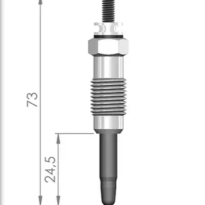 Dizel motor 0 250 201 039 iki filament akkor buji yüksek kalite ile PEUGEOT için çin'de