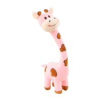 Peluche Girafe Ultra Douce en Coton PP, Simulation Cerf, Confortable, Anti-Stress, Cadeau d'Anniversaire pour Enfants, Coussin Polyvalent