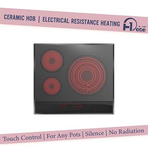 Encimera de cerámica con control táctil de 3 zonas y 60cm, 6500W, 9 cerraduras de seguridad eléctricas para cocina doméstica, instalación integrada - Product Image 3
