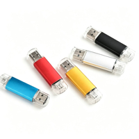 Memoria USB C Personalizada con Logotipo, 64GB, Pendrive Metálico, Tipo C, OTG, Unidad Flash 3.0, 2 en 1, Disco U, 128GB, Unidad Flash USB 3.0