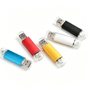 Clé USB C personnalisée avec logo, 64 Go, en métal, type C OTG, lecteur flash USB 3.0, 2 en 1, clé USB 128 Go, lecteur flash USB 3.0 - Product Image 1