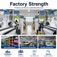Étiquettes tissées personnalisées Yogoo pour vêtements, étiquettes de taille et d'entretien pour le cou et les côtés, patchs tissés, étiquettes volantes, fournisseur OEM en gros