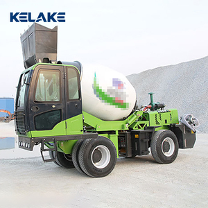 Camion bétonnière vert KELAKE avec chargeur frontal, système entièrement hydraulique - Product Image 4
