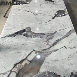 Panel de Pared de Fácil Instalación a Precio de Fábrica, Panel de Pared de Lámina de Mármol UV de Diseño Moderno - Product Image 3