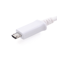 Cable DE DATOS Micro Usb para teléfono móvil Samsung S4 Note4 2.4A blanco 1M 1,5 m