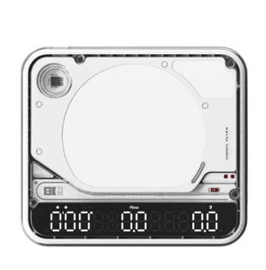 Accessoire pour machine à café portable, mini balance numérique avec minuteur, 3 kg/0,1 g, acier inoxydable, alimentée par piles pour expresso - Product Image 1