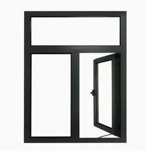 High quality aluminum alloy aluminum storefront glass entry doors double glazed soundproof - Product Image 1