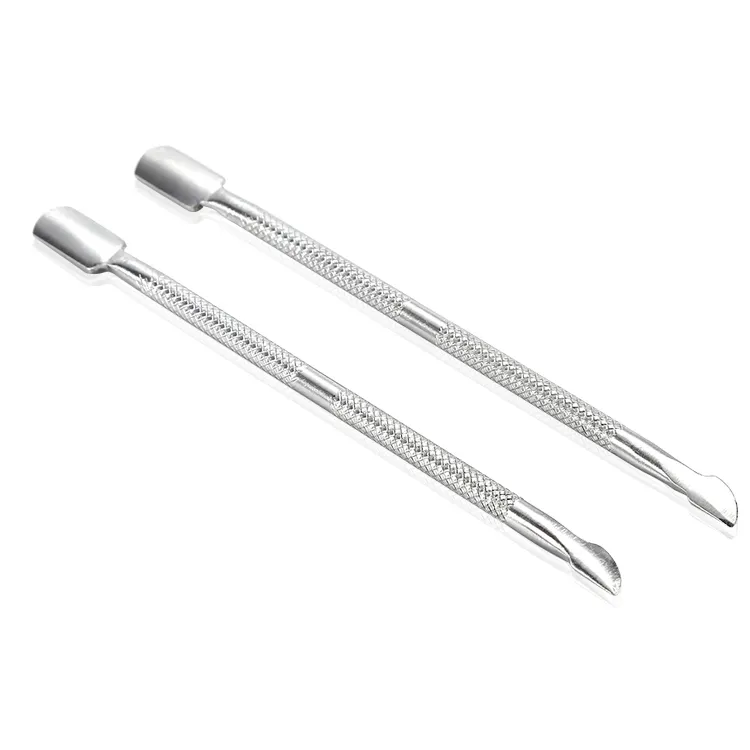 Stainless Steel Nail Pusher Professinal Nail Polish Remover Tools Double Side Cuticle Pusher