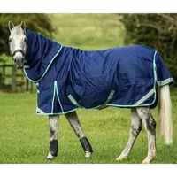Couverture de cheval de luxe OEM en tissu Oxford 600D respirant avec rembourrage en coton, tissu Ripstop et quincaillerie en acier inoxydable
