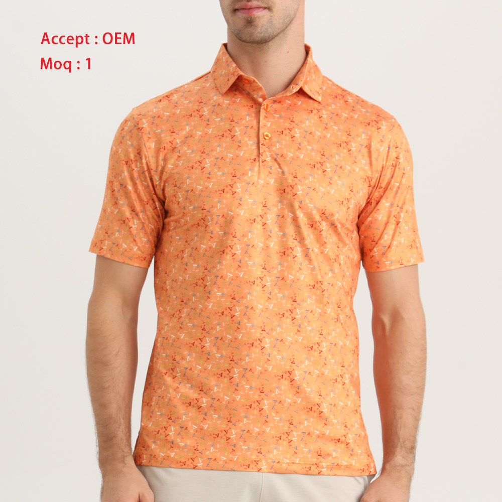 Typing Software Screen Print Polo Shirts No Minimum Private Label