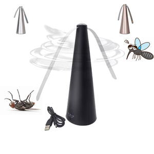 พัดลมไล่แมลงแบบตั้งโต๊ะ ใช้พลังงานจาก USB อุปกรณ์ควบคุมศัตรูพืช เครื่องดักจับแมลงวันอัตโนมัติ พัดลมไล่ยุง - Product Image 1