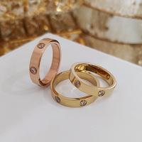 Bracelets et Joncs de Marque Célèbre en Acier Inoxydable, Vis d'Amour, Cristal Zircone Cubique CZ pour Femmes, Bijoux de Mode de Créateur