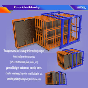 <span class=keywords><strong>Étagère</strong></span> de rangement verticale réglable, support multi-tailles pour feuilles de rebut/tuyaux - Product Image 5