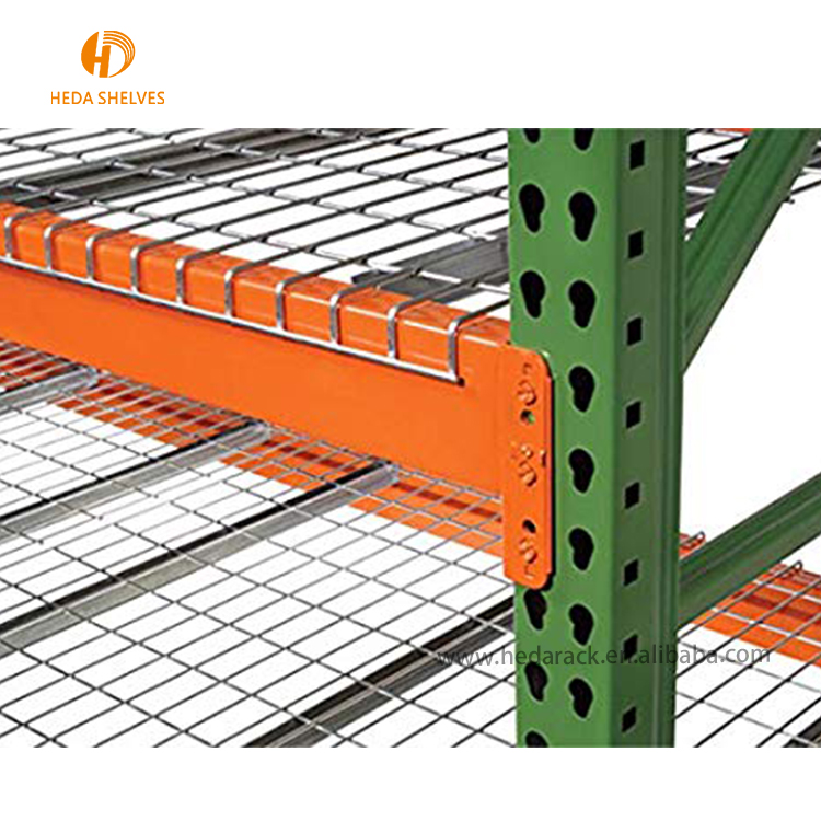 Armazém de prateleira para loja de rack, plataforma de metal soldada para malha